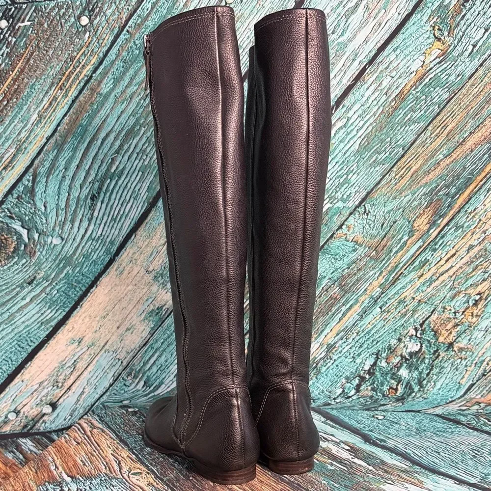 Elie Tahari Dark Brown Over the Knee Boots